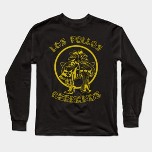 Los Pollos Hermanos Vintage Gold Yellow Drawing Long Sleeve T-Shirt